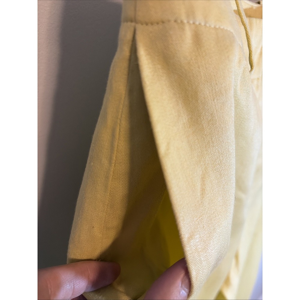 Hermès Paris Linen Trousers Yellow pockets Made in France‎ Size 38 EU - Picture 13 of 13